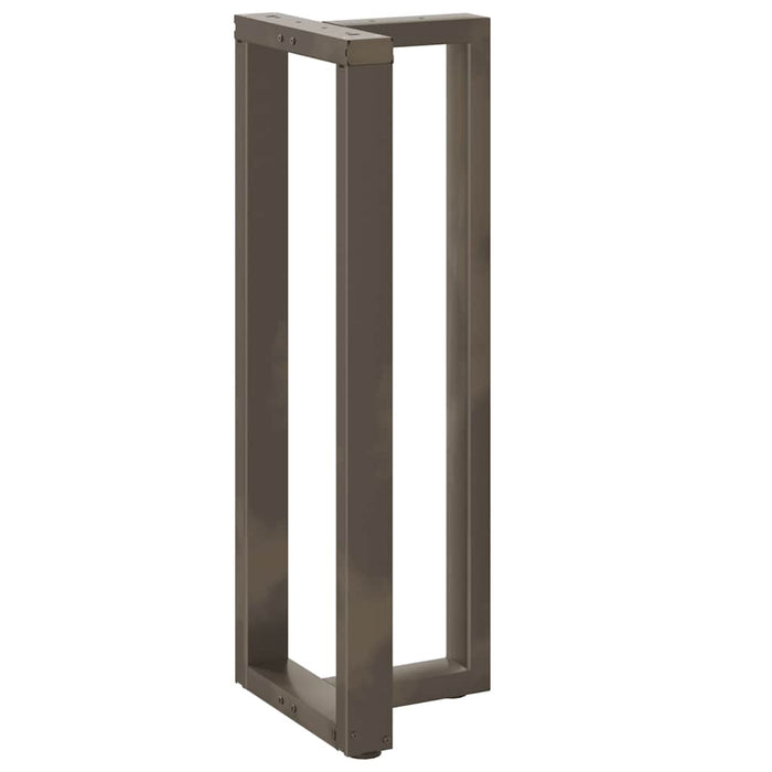 Picioare de masă de bar în formă de T, 2 buc., negru, 50x35x(110-111) cm, oțel WALTI