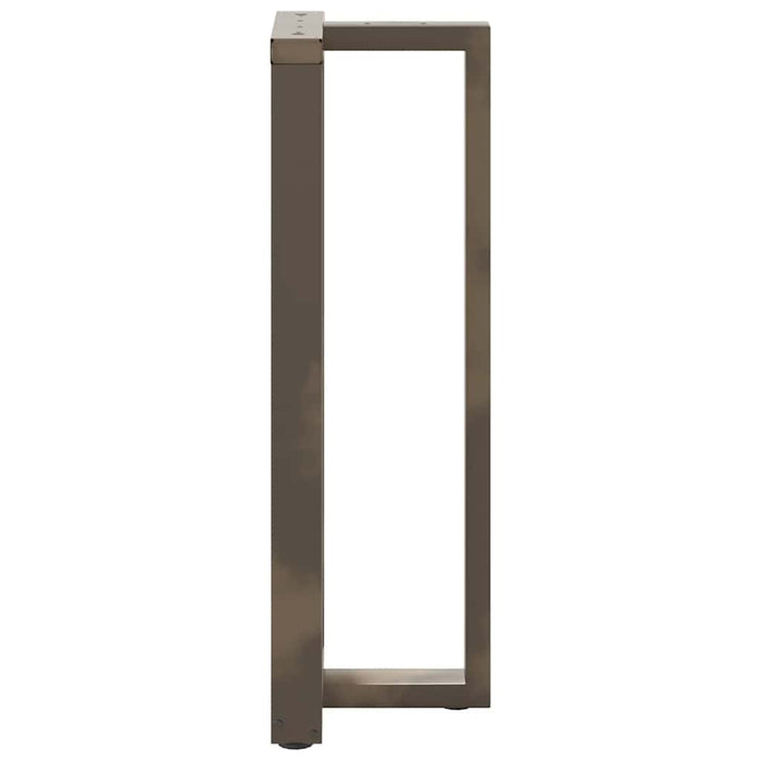 Picioare de masă de bar în formă de T, 2 buc., negru, 50x35x(110-111) cm, oțel WALTI