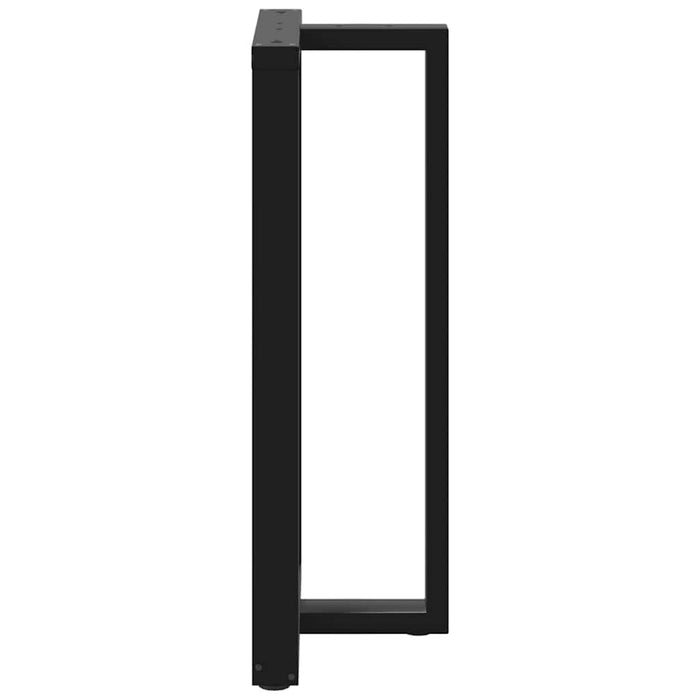Picioare de masă de bar în formă de T, 2 buc., negru, 60x35x(110-111) cm, oțel WALTI