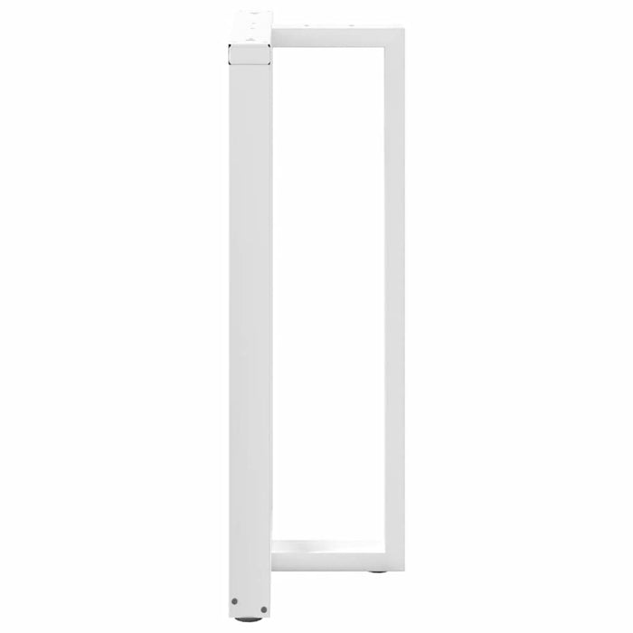 Picioare de masă de bar în formă de T, 2 buc., alb, 60x35x(110-111) cm, oțel WALTI