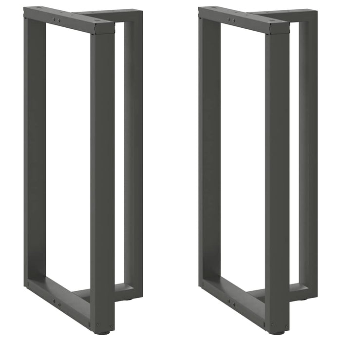 Picioare de masă de bar în formă de T, 2 buc., antracit, 60x35x(110-111) cm, oțel - WALTI WALTI