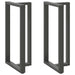 Picioare de masă de bar în formă de T, 2 buc., antracit, 60x35x(110-111) cm, oțel - WALTI WALTI