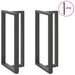 Picioare de masă de bar în formă de T, 2 buc., antracit, 60x35x(110-111) cm, oțel - WALTI WALTI