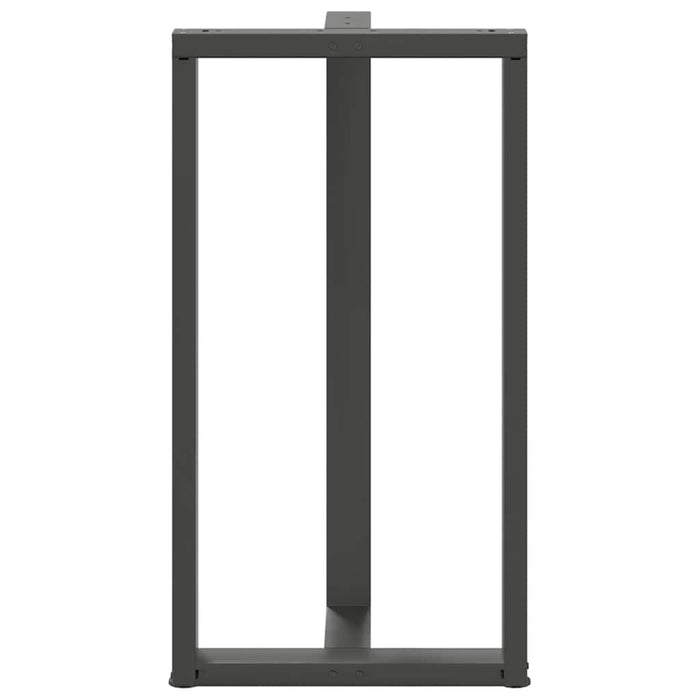 Picioare de masă de bar în formă de T, 2 buc., antracit, 60x35x(110-111) cm, oțel - WALTI WALTI