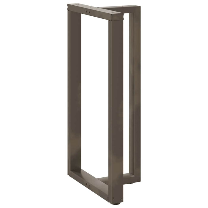 Picioare de masă de bar în formă de T, 2 buc., negru, 60x35x(110-111) cm, oțel WALTI