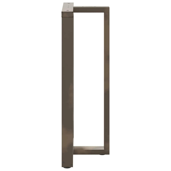 Picioare de masă de bar în formă de T, 2 buc., negru, 60x35x(110-111) cm, oțel WALTI