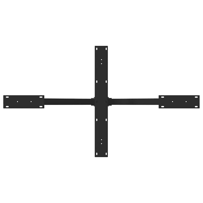 Picior masă de sufragerie în formă de păianjen, negru, 120x68x(72-73) cm, oțel - WALTI WALTI