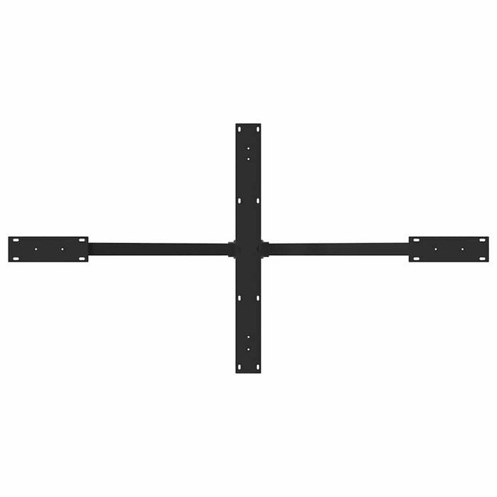 Picior masă de sufragerie în formă de păianjen, negru, 150x78x(72-73) cm, oțel - WALTI WALTI