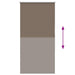 Jaluzea cu role opace cafea 65x175 cm lățime material 60,7 cm - WALTI WALTI