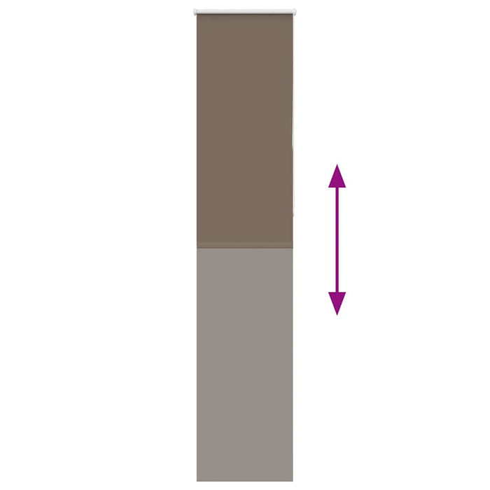 Jaluză cu role opace cafea 55x210 cm lățime țesătură 50,7 cm - WALTI WALTI