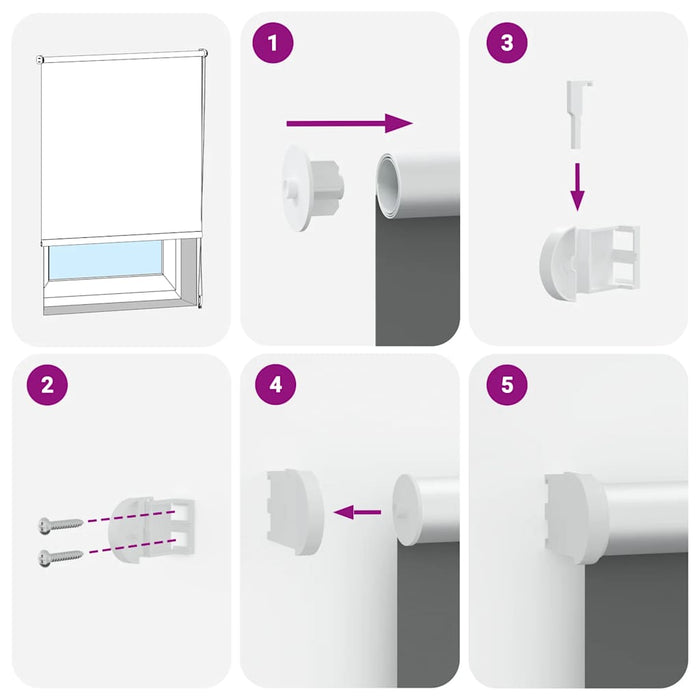 Jaluzea cu role opace 130x130 cm lățime material 126,6 cm - WALTI WALTI