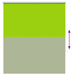 Jaluzea cu role opace 125x150 cm Lățime material 121,6 cm - WALTI WALTI