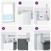 Jaluzea cu rolă opaca gri deschis lățime material 131,6 cm - WALTI WALTI