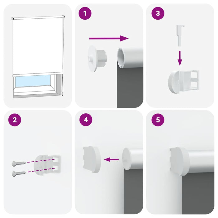 Jaluzea cu role opace Ivoar 130x230 cm Lățime material 126,6 cm WALTI
