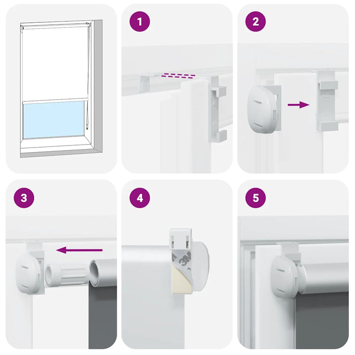 Jaluzea cu role opace Roșu 75x175 cm lățime material 70,7 cm - WALTI WALTI