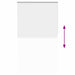 Jaluzea cu role opace alb 135x210 cm Lățime material 131,6 cm - WALTI WALTI
