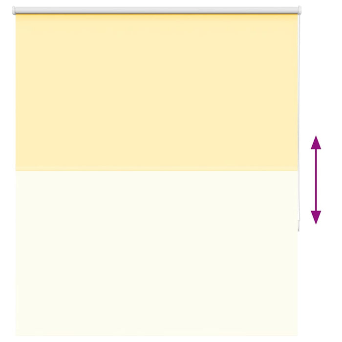 Jaluzea cu role opace Galben 140x175 cm Lățime material 136,6 cm - WALTI WALTI