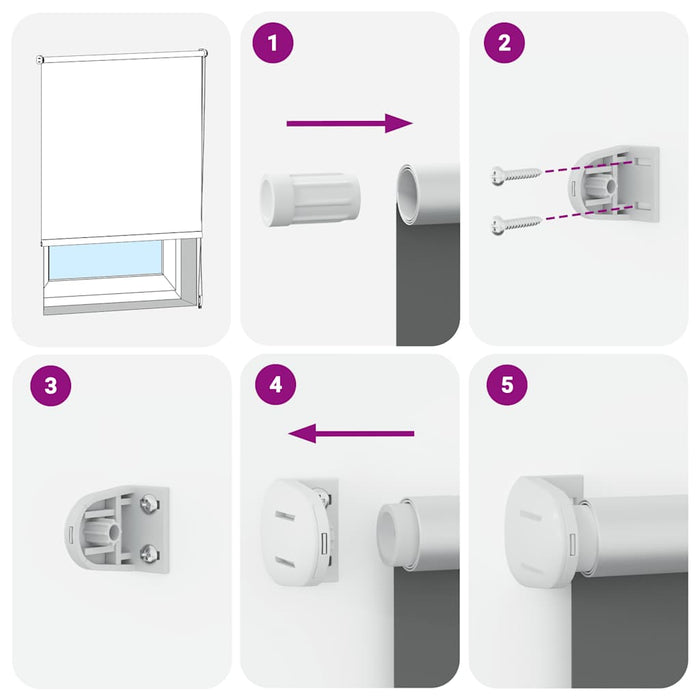 Jaluzea cu role opace Galben 70x210 cm lățime material 65,7 cm - WALTI WALTI