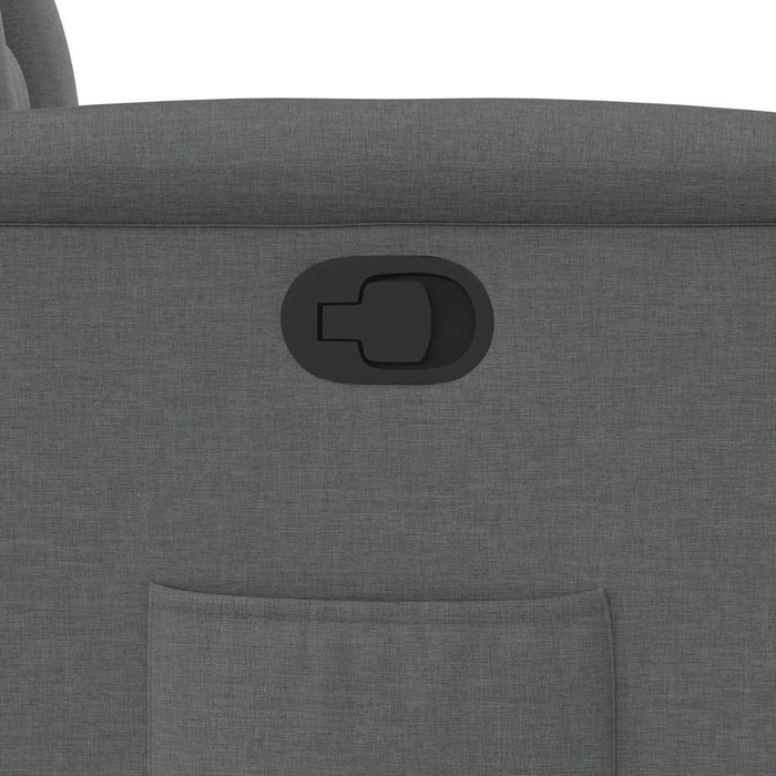Fotoliu rabatabil gri închis, material textil WALTI
