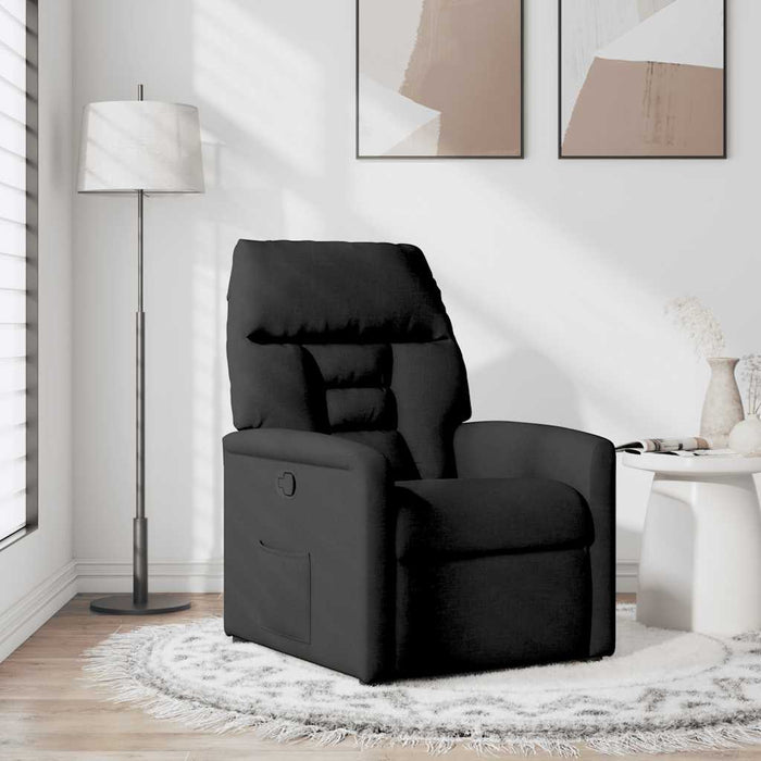 Fotoliu rabatabil, negru, material textil - WALTI WALTI