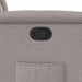 Fotoliu rabatabil, gri taupe, material textil - WALTI WALTI