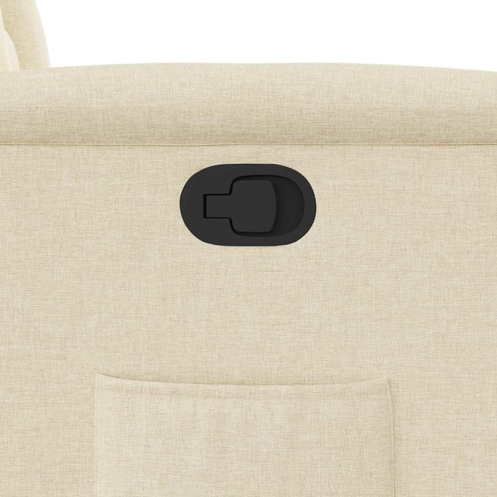 Fotoliu rabatabil, crem, material textil - WALTI WALTI