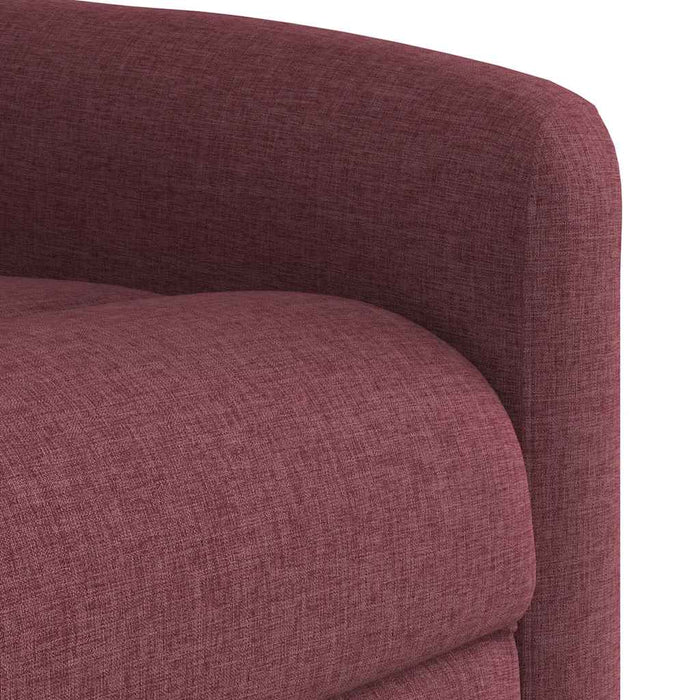Fotoliu de masaj rabatabil, roșu vin, material textil - WALTI WALTI