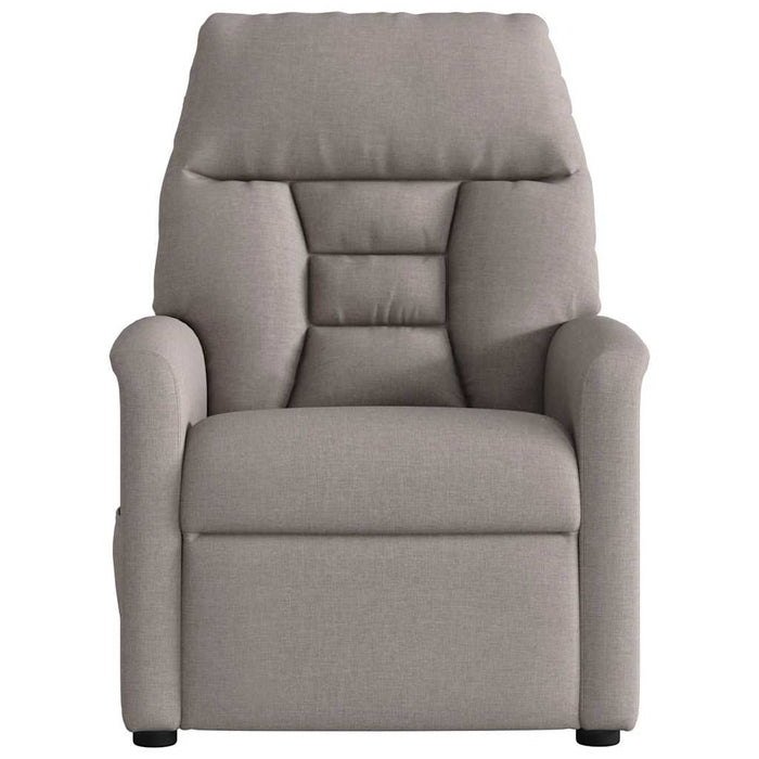 Fotoliu de masaj rabatabil, gri taupe, material textil - WALTI WALTI