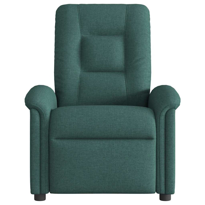 Fotoliu rabatabil, verde închis, material textil WALTI
