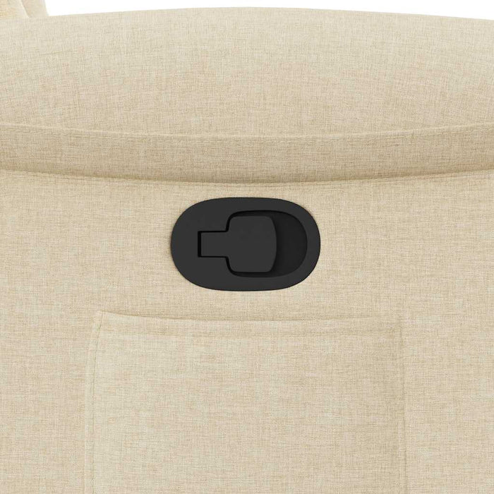 Fotoliu rabatabil, crem, material textil WALTI