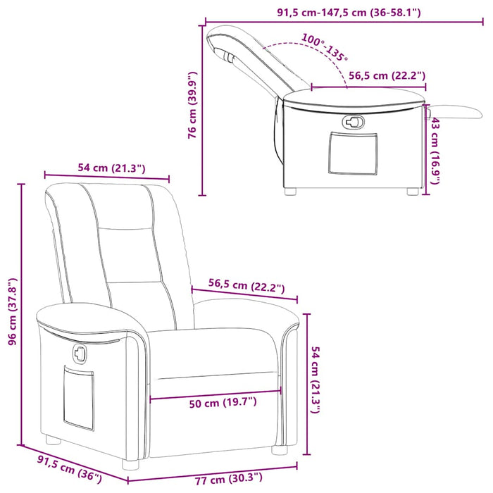 Fotoliu rabatabil, crem, material textil WALTI