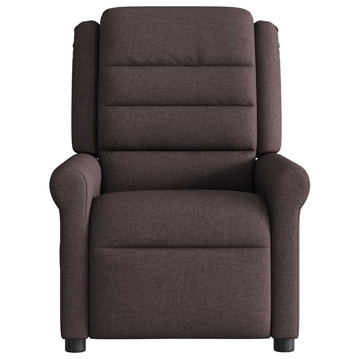 Fotoliu de masaj rabatabil, maro închis, material textil - WALTI WALTI