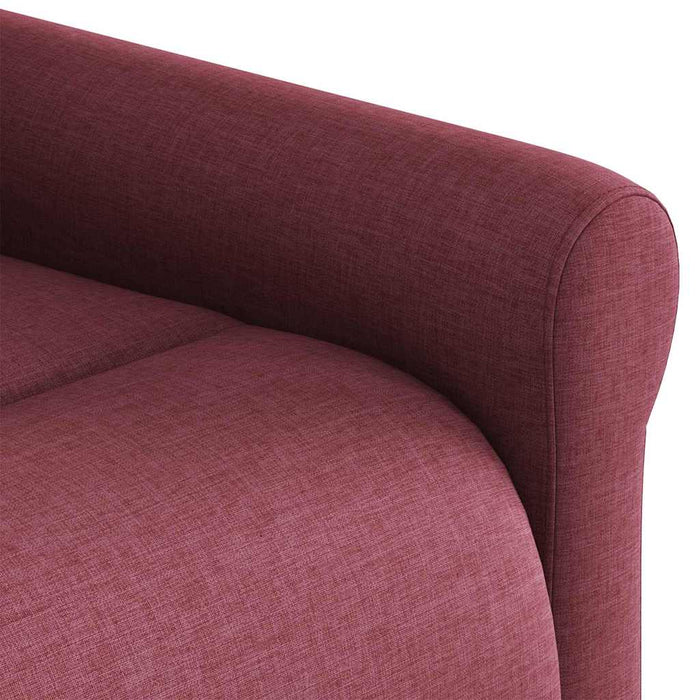 Fotoliu de masaj rabatabil, roșu vin, material textil - WALTI WALTI