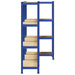 Rafturi de depozitare cu 5 niveluri, 3 buc., albastru oțel/lemn - WALTI WALTI