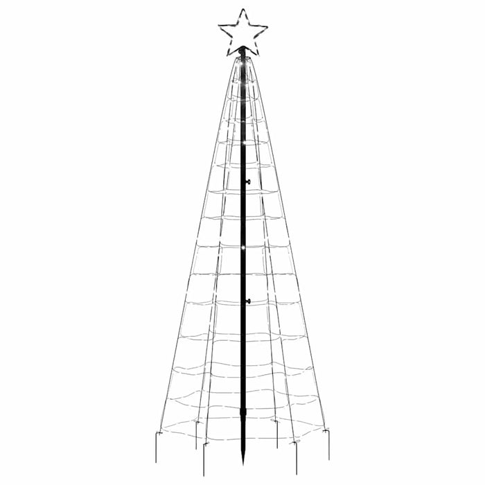 LED Brad de Crăciun cu ʽspikes̔ 220 LEDs Alb Rece 180 cm WALTI