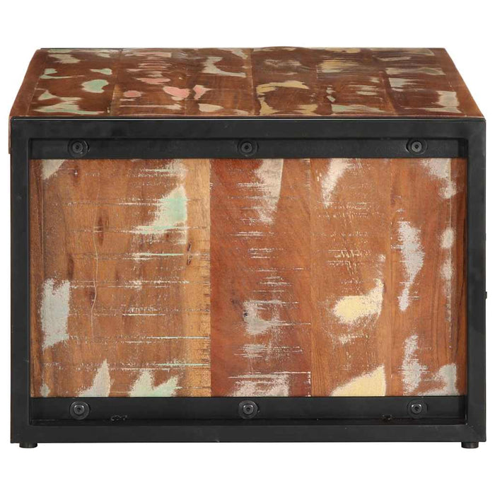 Masuta de cafea multicolora 90x50x36 cm lemn masiv recuperat - WALTI WALTI