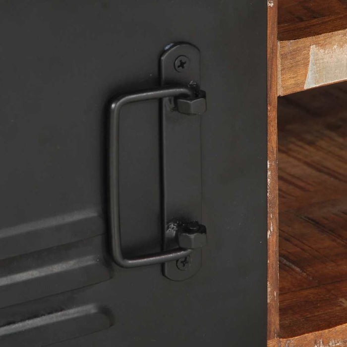 Masuta de cafea multicolora 90x50x36 cm lemn masiv recuperat - WALTI WALTI