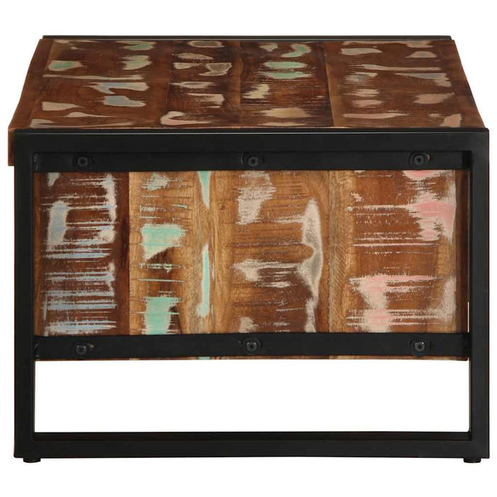 Masuta de cafea multicolora 90x50x36 cm lemn masiv recuperat - WALTI WALTI