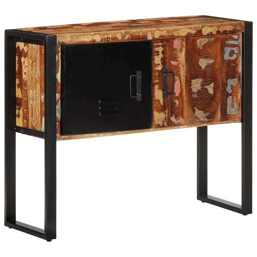 Consolă multicolor 90x35x75 cm lemn masiv recuperat - WALTI WALTI