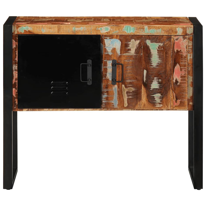 Consolă multicolor 90x35x75 cm lemn masiv recuperat - WALTI WALTI
