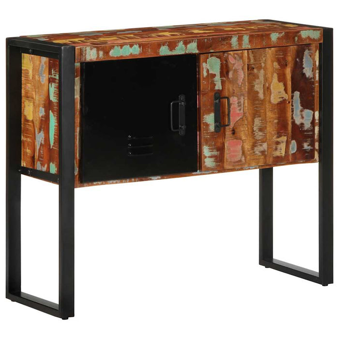 Consolă multicolor 90x35x75 cm lemn masiv recuperat - WALTI WALTI