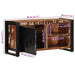 Dulap TV 80x30x40 cm lemn masiv recuperat - WALTI WALTI