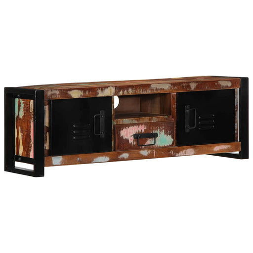 Dulap TV 100x30x35 cm lemn masiv recuperat - WALTI WALTI