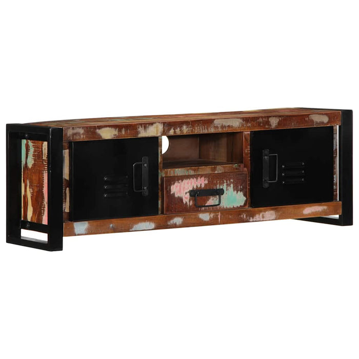 Dulap TV 100x30x35 cm lemn masiv recuperat - WALTI WALTI
