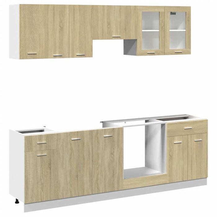 Set dulap de bucătărie “Lyon”, 8 piese, stejar sonoma WALTI