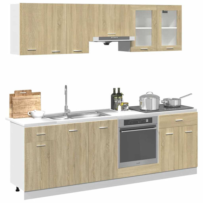 Set dulap de bucătărie “Lyon”, 8 piese, stejar sonoma WALTI