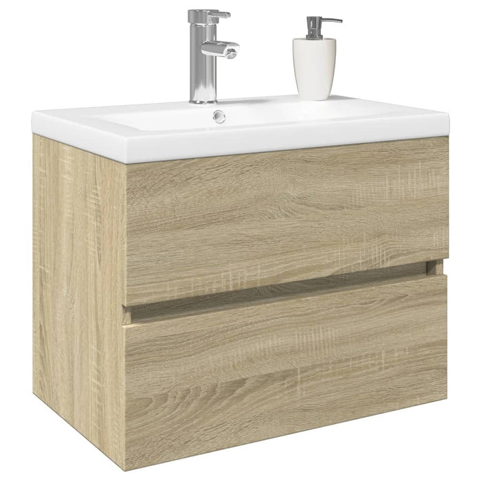 Set mobilier de baie, 2 piese, ceramică și lemn prelucrat - WALTI WALTI