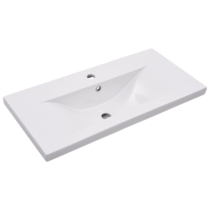 Set mobilier de baie, 2 piese, ceramică și lemn prelucrat WALTI