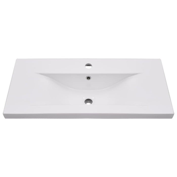 Set mobilier de baie, 2 piese, ceramică și lemn prelucrat WALTI