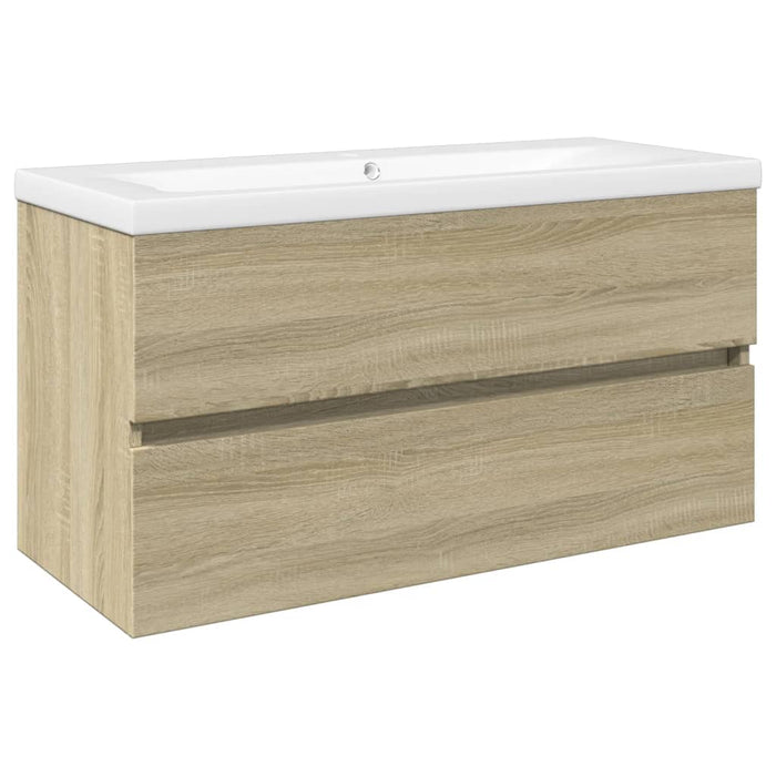 Set mobilier de baie, 2 piese, ceramică și lemn prelucrat - WALTI WALTI